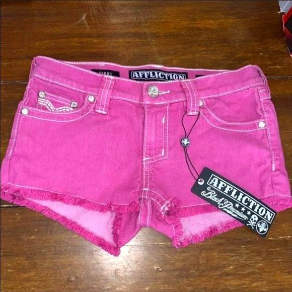 Affliction Pants - Affliction jean shorts nwt